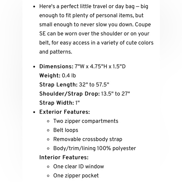 NWT Lug Coupe SE Convertible Crossbody Bag (belt bag, Metallic Rose Gold) - Picture 5 of 6